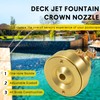 DearChan Swimming Pool Spa Brass Deck Jet Fountain Crown Nozzle