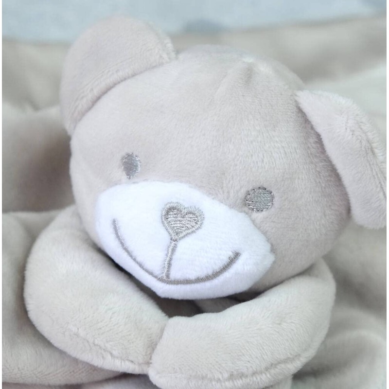 Baby Bear Satin Lined Comforters - 4 Colours (Grey)