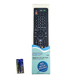 HQRP Remote Control for Sony KDL-52V4100 KDL-52V5100 KDL-52VE5 KDL-52VL150 KDL-52W3000 KDL-52W4100 LCD LED HD TV Smart 1080p 3D Ultra 4K Bravia + HQRP Coaster
