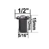 binifiMux 10-Pack Black Hex Socket Cap M6x30mm Screws for Furniture