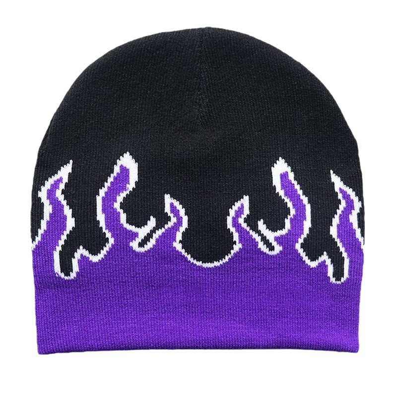 TONXX Flame Y2K Beanies Fire Flame Knitted Hat Skullies Slouchy