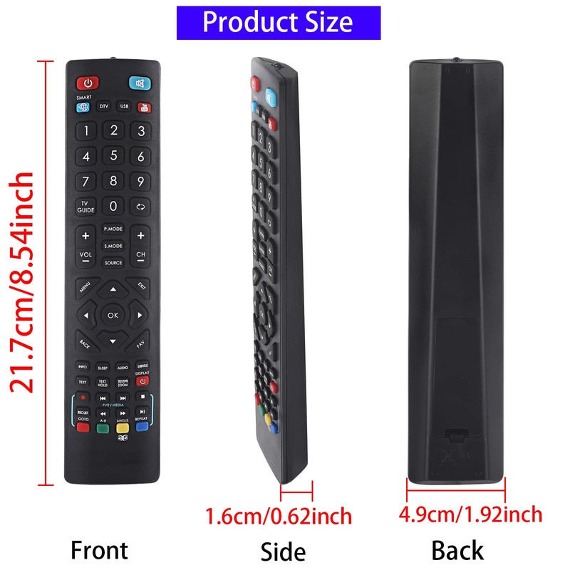 Universal Replacement for All Technika TV Remote Control, Also Compatible