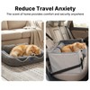 Veehoo Dog Car Seat for Small Medium Dogs Back Seat