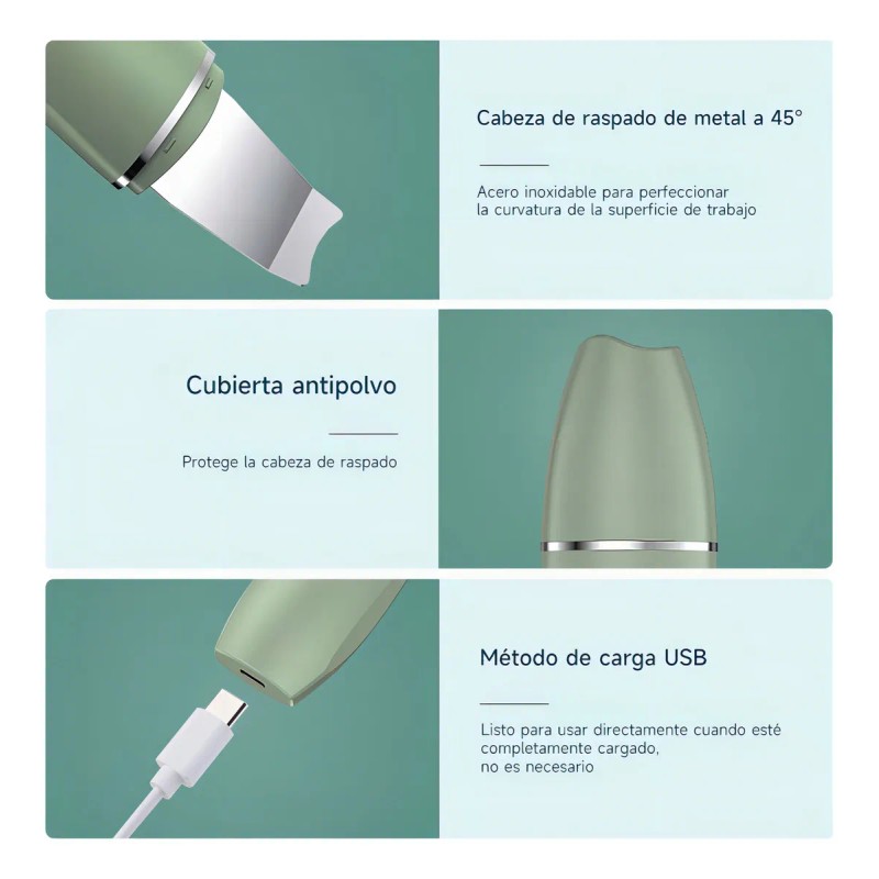 Máquina Portátil De Limpieza Profunda Ultrasónica De La Piel