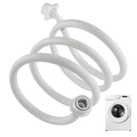 Washer Water Lines,PVC Washing Machine Water Supply Hose | Washer Inlet Connection Lines Flexible Replacement for Laundry Room Home Hotel Household Bathroom Apartment