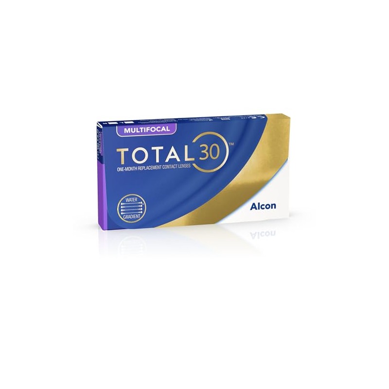 TOTAL30 Multifocal Monthly Lenses, Pack of 3, BC 8.4 m,