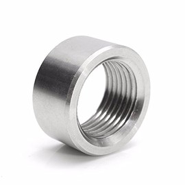 ChaRLes M18X1.5 Round Sensor Nut Thread Stainless Steel Exhaust Pipe Base Oxygen Oxide Sensor Nut