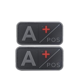 Yanxiangfa 2 PCS Mini A+ First Aid Patch PVC Compatible with Velcro PVC Patches for Hats,Plate Carrier Patches,Ifak Patch,First Aid Kit,Blood Type,A Pos