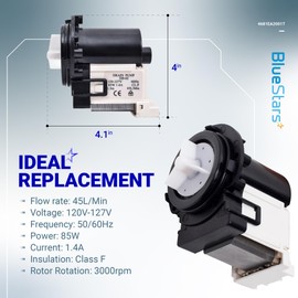 BlueStars 4681EA2001T Washer Drain Pump Motor for Kenmore LG Washers - Replacement AP5328388 4681EA1007G for Drain Pump Washing Machine wm2101hw wm3270cw wm3431hs wm3770hva wm2075cw