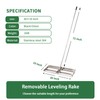 Lawn Leveling Rake - 30'' x 10'' Stainless Steel Lawn
