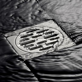 Nivvity Anti Blocking Balcony Floor Drain Stainless Steel Outdoor (160 Flat Opening)