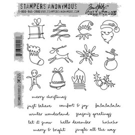 Tim Holtz Stamper's Anonymous Cling Stamps, December Doodles