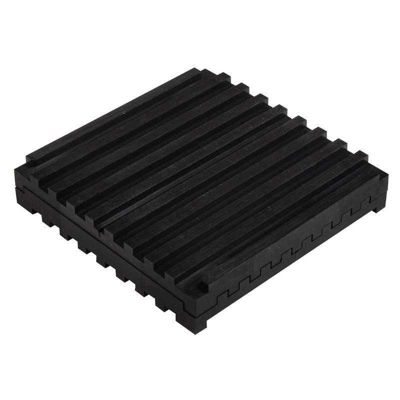 Waki Sangyo Stackable Vibration-Proof Rubber Black Thickness 10 x Width