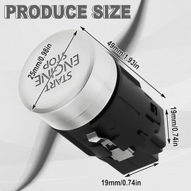 ZAMDOE Car Engine Start Stop Switch Button for VW G-olf 7 MK7 2013-2017 for VW T-Roc 2017- G-olf VII Schrägheck 2012- Hatchback G-olf 7.5 2017- Variant 2012 Van Replace Accessories 5G1959839A
