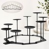 Candelabra Fireplace Candle Holder: 9 Black Iron Candelabra Fireplace Candle