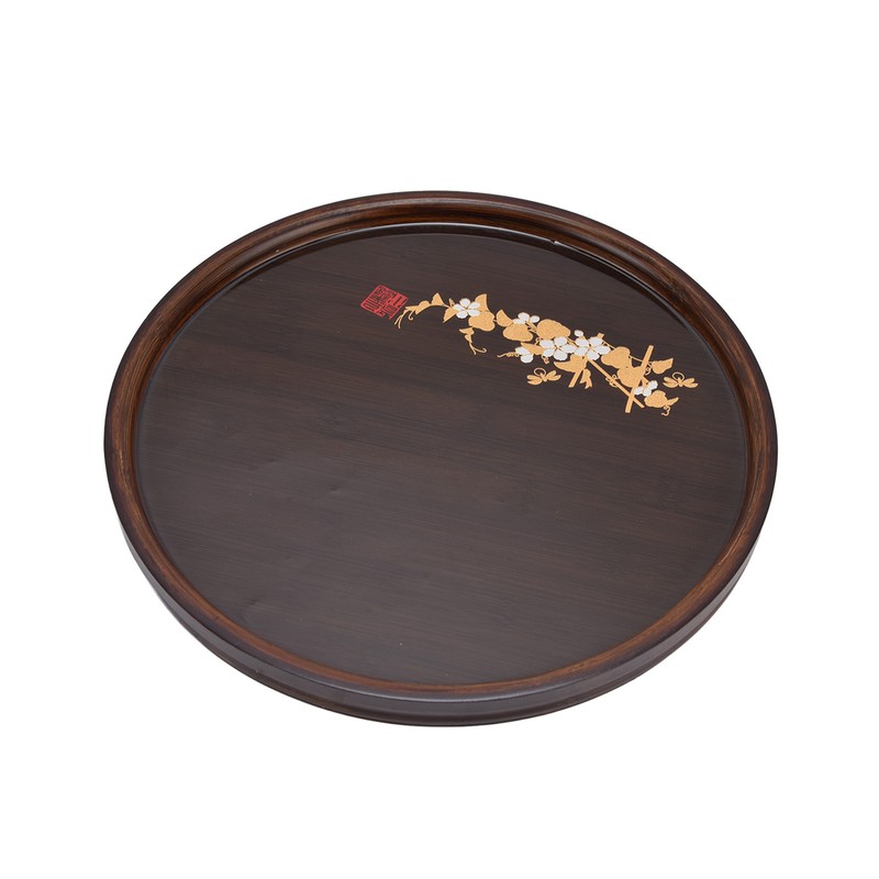 Bamboo Tea Tray Japanese Simple Novel Beautiful Resin Walnut Tea