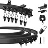 Flexible Curtain Track, 20Ft Ceiling Track for Curtains, Bendable Wall