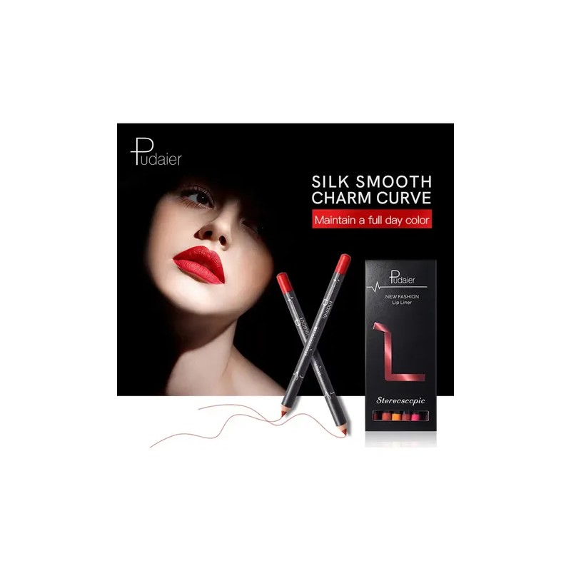 Juego De Delineador De Labios Impermeable Mate Sexy De 12pcs