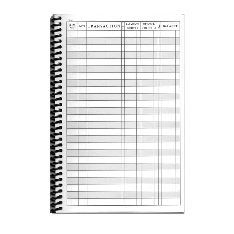 Side Spiral Bound Magnolia Flowers Checkbook/Transaction Register