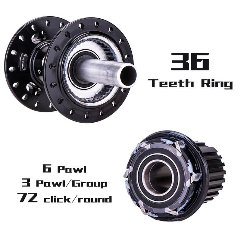 6 Bolts Disc Brake Hubs Aluminum Alloy Mountain Bike Bicycle