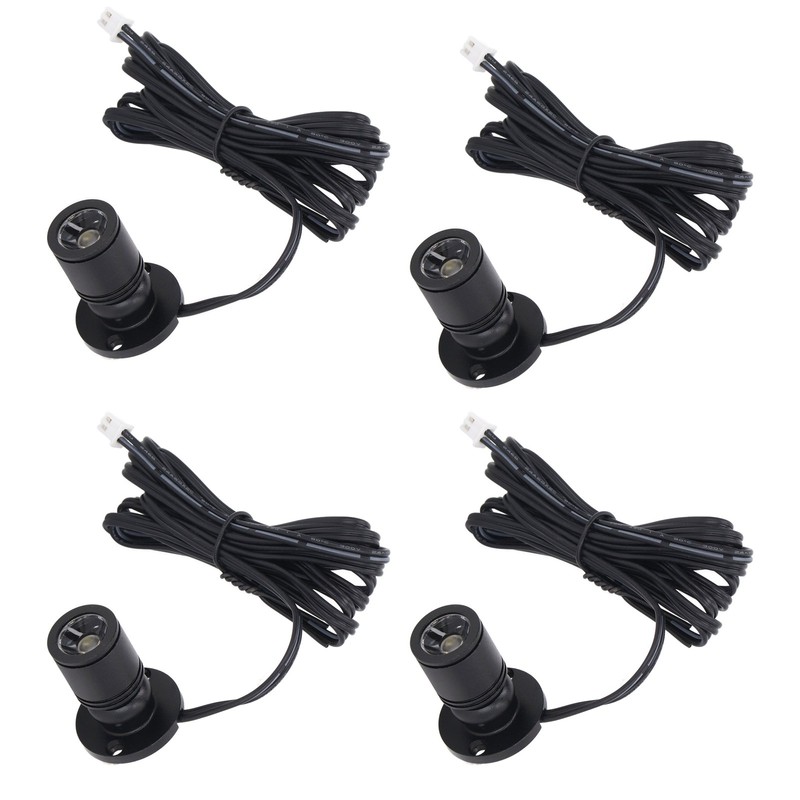 4pcs LED Display Spot Lights 5V Dimmable USB Mini Spotlight