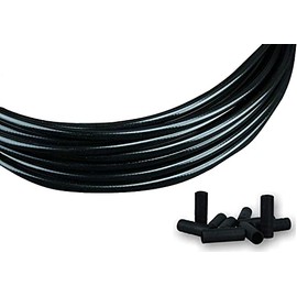 GreVeloro Replacement Gear Cable Black 3 m Cover Bicycle Gear Shift Bowden Cable Cover Outer Cover with 10 End Caps 4 mm Diameter