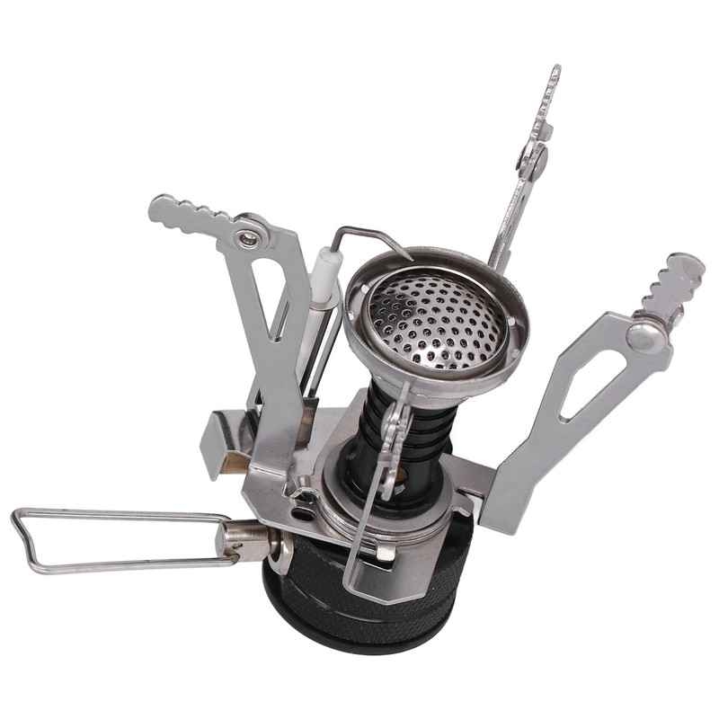 Backpacking Stove High Temperature Resistance Lightweight Foldable Gas Stove Adjustable