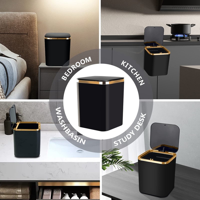 yuejuhe Small Table Rubbish Bin, Mini 2 L, Table Waste