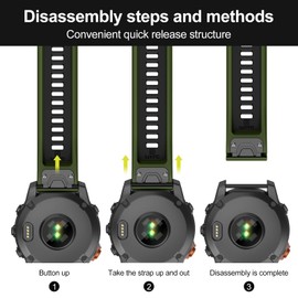 MYSNBKN Compatible with Fenix 7 Band,22mm Easy-fit Silicone Watch Strap Wristbands Replacement for Garmin Fenix 5/Fenix 5 Plus/Fenix 6/Fenix 6 Pro/Fenix 7 Pro/Forerunner 935/Forerunner945/Approach S60