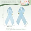YELARXI Satin Awareness Ribbons, Satin Ribbon with Pins - Fitting
