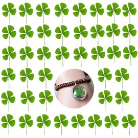 Dried Pressed Flowers Leaves, HEISENLIN 42PCS Real Natural Four Leaf Clovers for Art DIY Crafts Embellishment Decors Craft Resin Jewelry Card Making DIY Scrapbooking