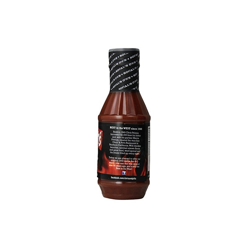 Chris' & Pitt'S Original BBQ Sauce, 18 oz
