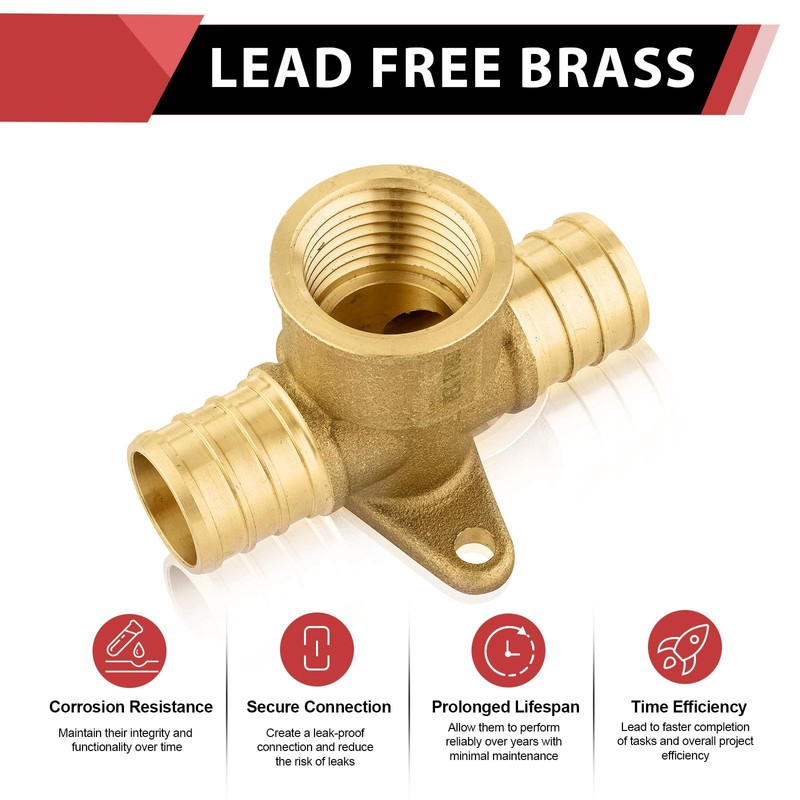 EFIELD 3/4" Pex X 3/4" Pex X 1/2" Female NPT