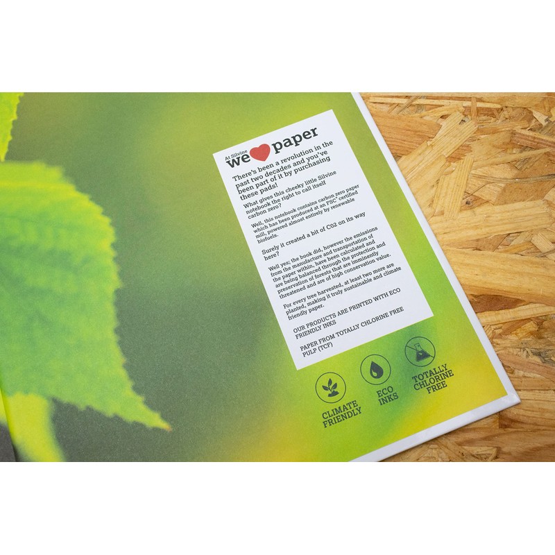 Silvine Premium A4 Carbon Zero Hardback Notebook - Lined (128