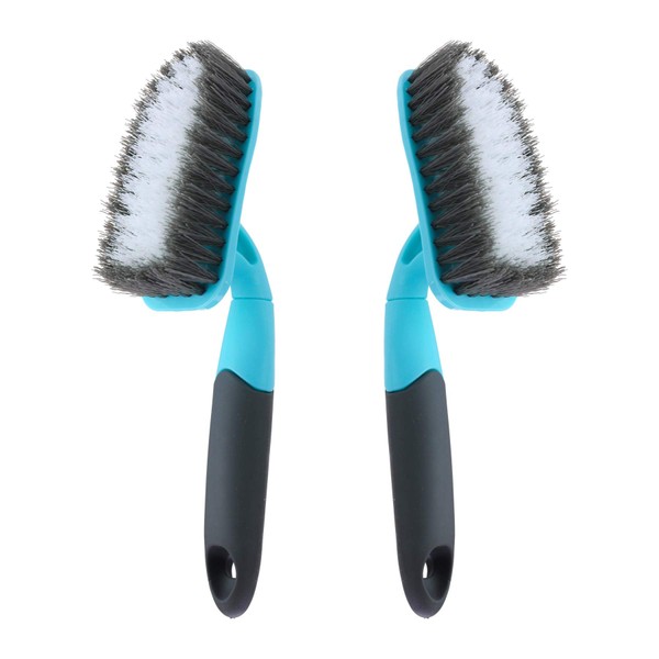 Paquete de 2 cepillos para limpiar con mango largo, cepillo