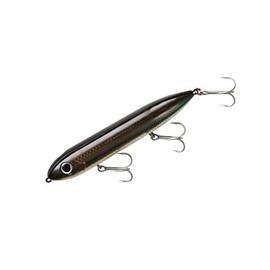 Heddon Super Spook Topwater Fishing Lure for Saltwater and Freshwater, Silver Mullet, Super Spook (7/8 oz)