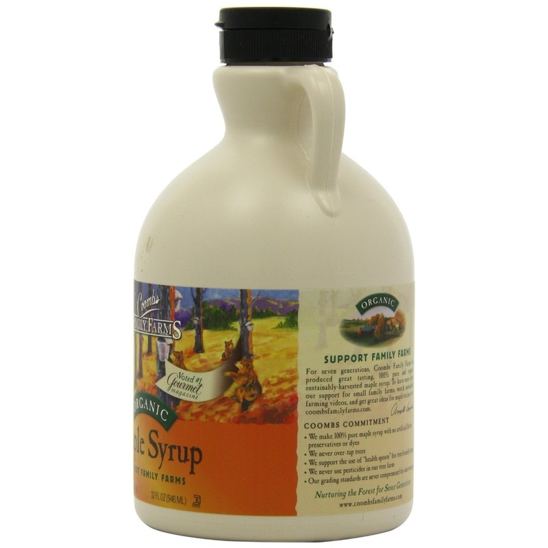 Coombs Family Farms Maple Syrup, Organic, Grade A, Dark Color,