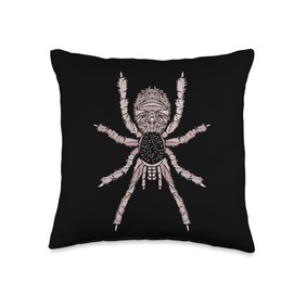 Tarantel Vogelspinne Hairy Spider Theraphosidae Tarantula Spider Exotic Pet Aphonopelma Throw Pillow, 16x16, Multicolor