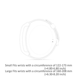 C2D JOY Classic Nylon Weave Band Compatible with vivosmart HR HR+Plus Approach X10 X40 Replacement Bands Smart Watch Strap with Accessory Adpaters - (06#) Black, Large