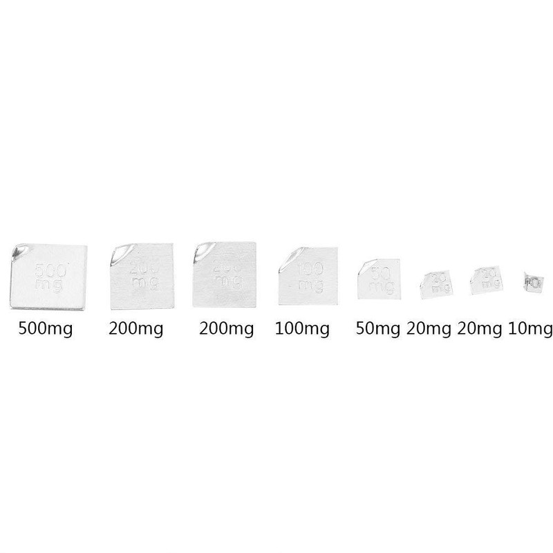 17-Piece 10 mg 100 g Calibration Weights Scales Calibration Gram