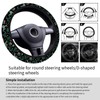ADQWIOVL Car Steering Wheel Cover, Universal 15 Inch Neoprene Non-Slip