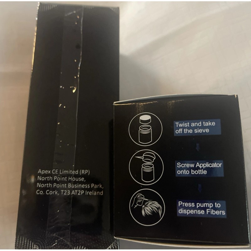ALIVER HAIR BUILDING FIBERS W/spray Applicator 0.97oz New/Sealed Dark Brown