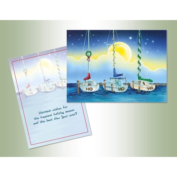 Performing Arts Full Color Inside HOHOHO Boats Stationery Paper, 52424-18