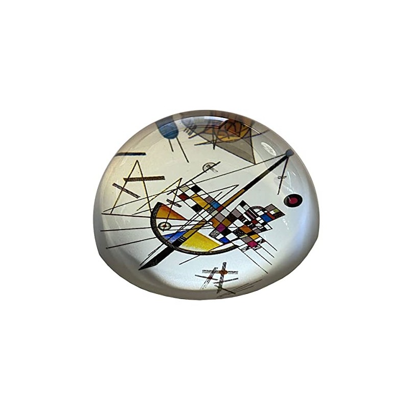 Parastone Kandinsky Paperweight Glass Dome Modern PKAN1