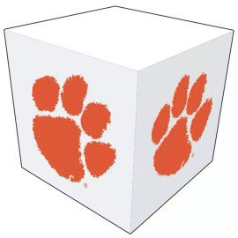 Fanatic Group Clemson Tigers Sticky Note Memo Cube - 550 Sheets