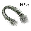 OSALADI 60pcs DIY Necklace Cords with Lobster Clasp Wax Leather