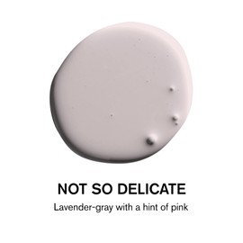 BACKDROP | Premium Cabinet & Door Paint | Durable & Washable Semi-Gloss Finish | Self-Priming, Low VOC, Green Wise Certified | NOT SO DELICATE - Lavender-gray with a hint of pink | 1 Gallon
