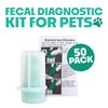 Fecal Diagnostic Kit for Pets, 50 Pack, Sanitary Collection Device,