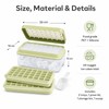 64-Cube Ice Tray Set for Freezer – Easy-Press Silicone Molds