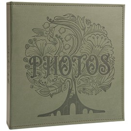 COFICE Photo Album 4x6-3 Ring Binder Large Picture Album Book with Index and Divider Sheets - Big Photobook with Acid-Free Pocket Sheets Holds up to 600 Photos, Dark Green